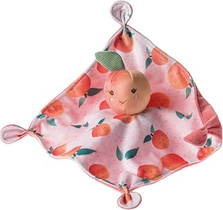 Mary Meyer Sweet Soothie Lovey Security Blanket, 10 x 10-inches, Peach