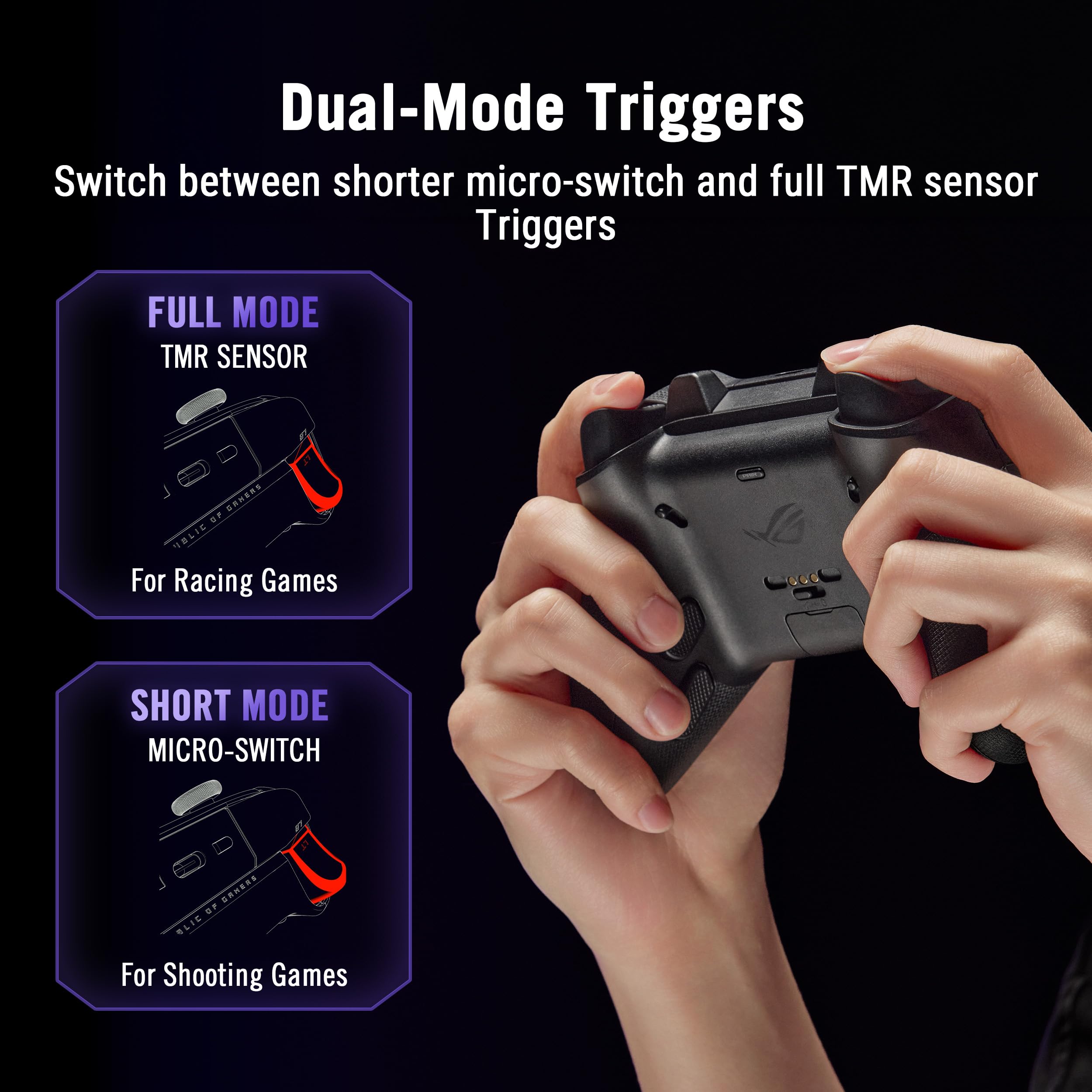 ASUS ROG RAIKIRI II PRO PC WL Controller - TMR Joysticks, 8000Hz, OLED