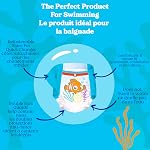HUGGIES Swim Diapers, Size 3 Small, Huggies Little Swimmers Disposable Swimpants, 20 ct