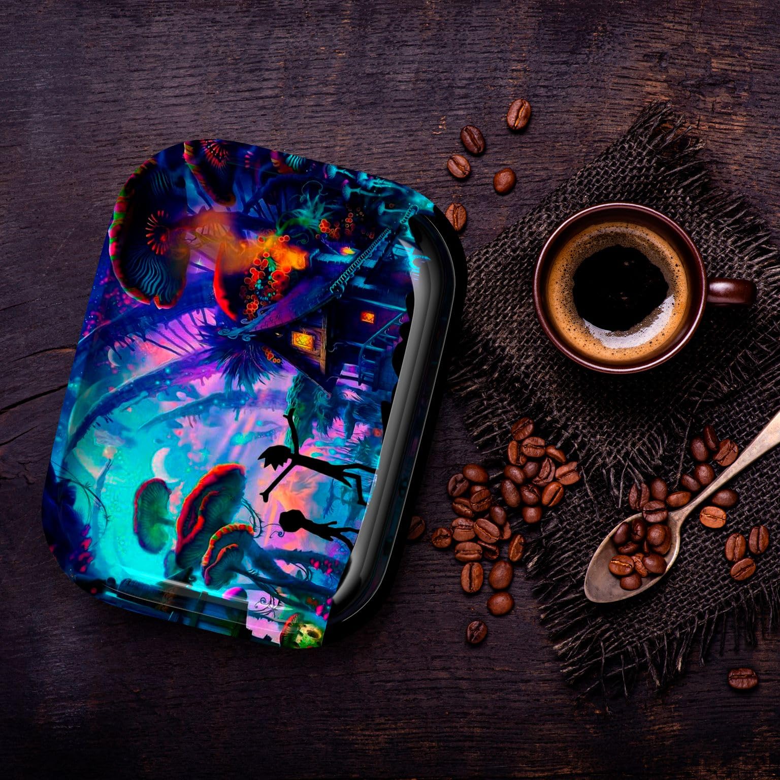 rick and morty tobacco tin Rick Morty Metal Tobacco Rolling Tray : Amazon.com.be: Home & Kitchen
