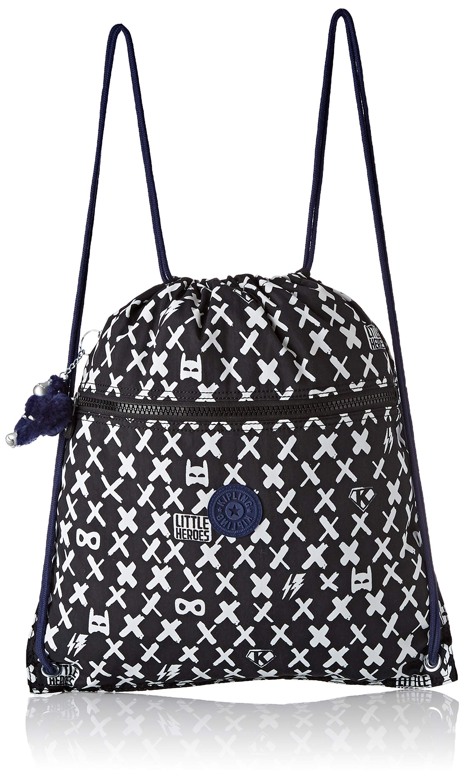 Kipling Supertaboo, Mochila con Cordón, Multifunciónal, Impermeable, 45 cm, 15 L, 0.24 kg, Azul (Galaxy Metallic)