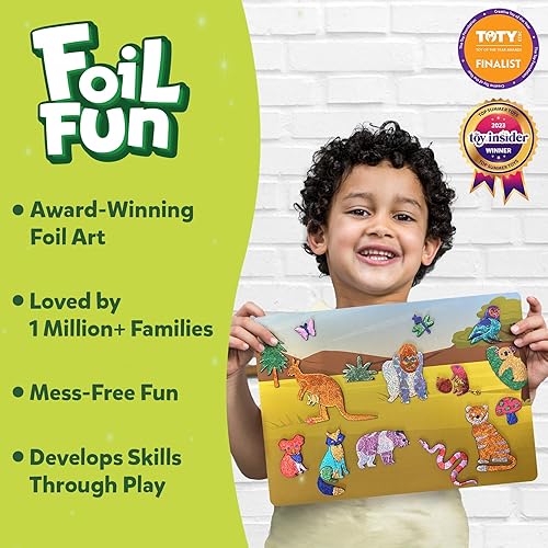 Miniatura 2 de Skillmatics Actividad de arte y manualidades Mega paquete de animales divertidos de aluminio, arte sin desorden para niños, kits y suministros de