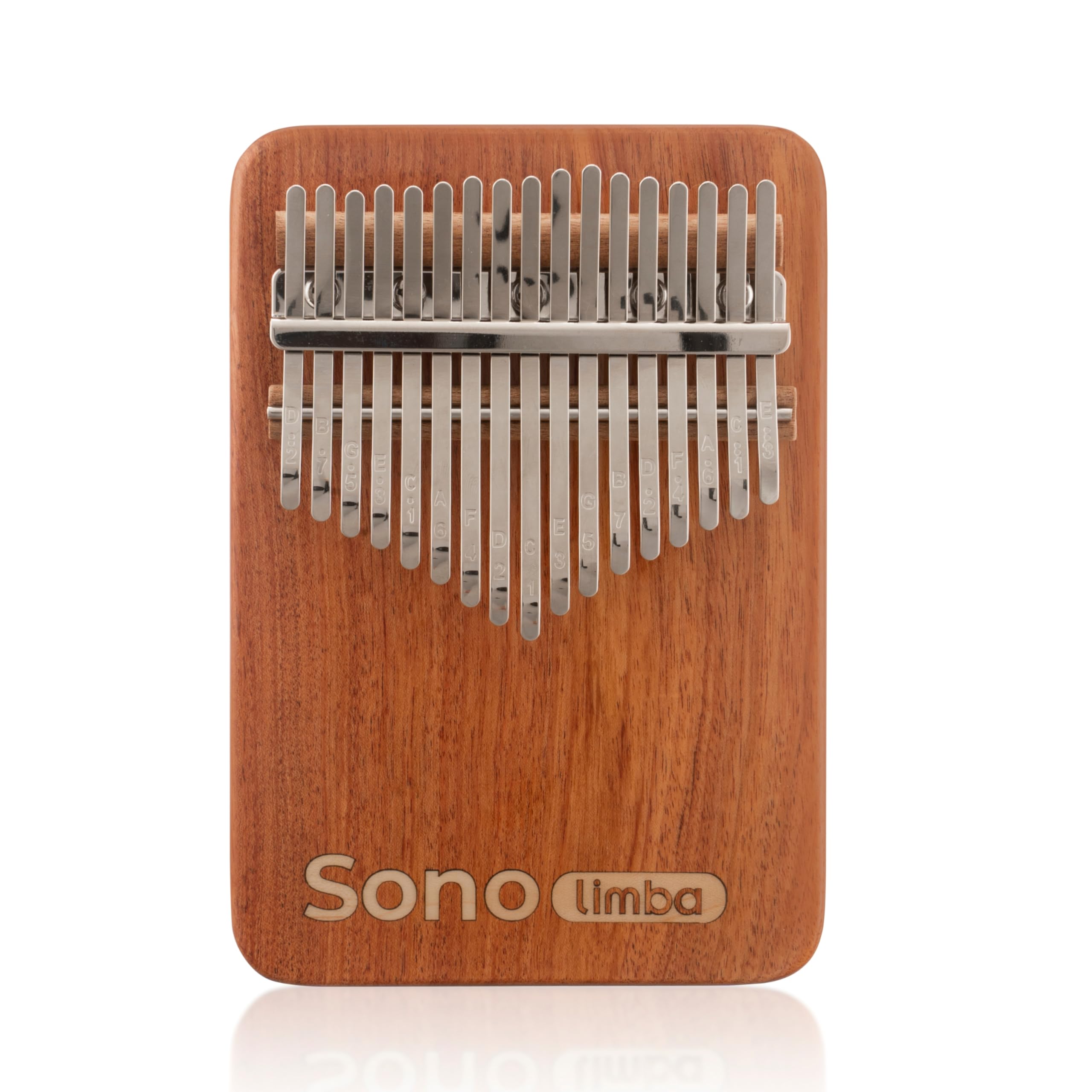 Kalimba avec 17 clés - Piano à pouces en bois de corail africain de haute qualité. Piano portable avec pochette, livre de chansons gratuit. Instrument de percussion pour enfants et adultes