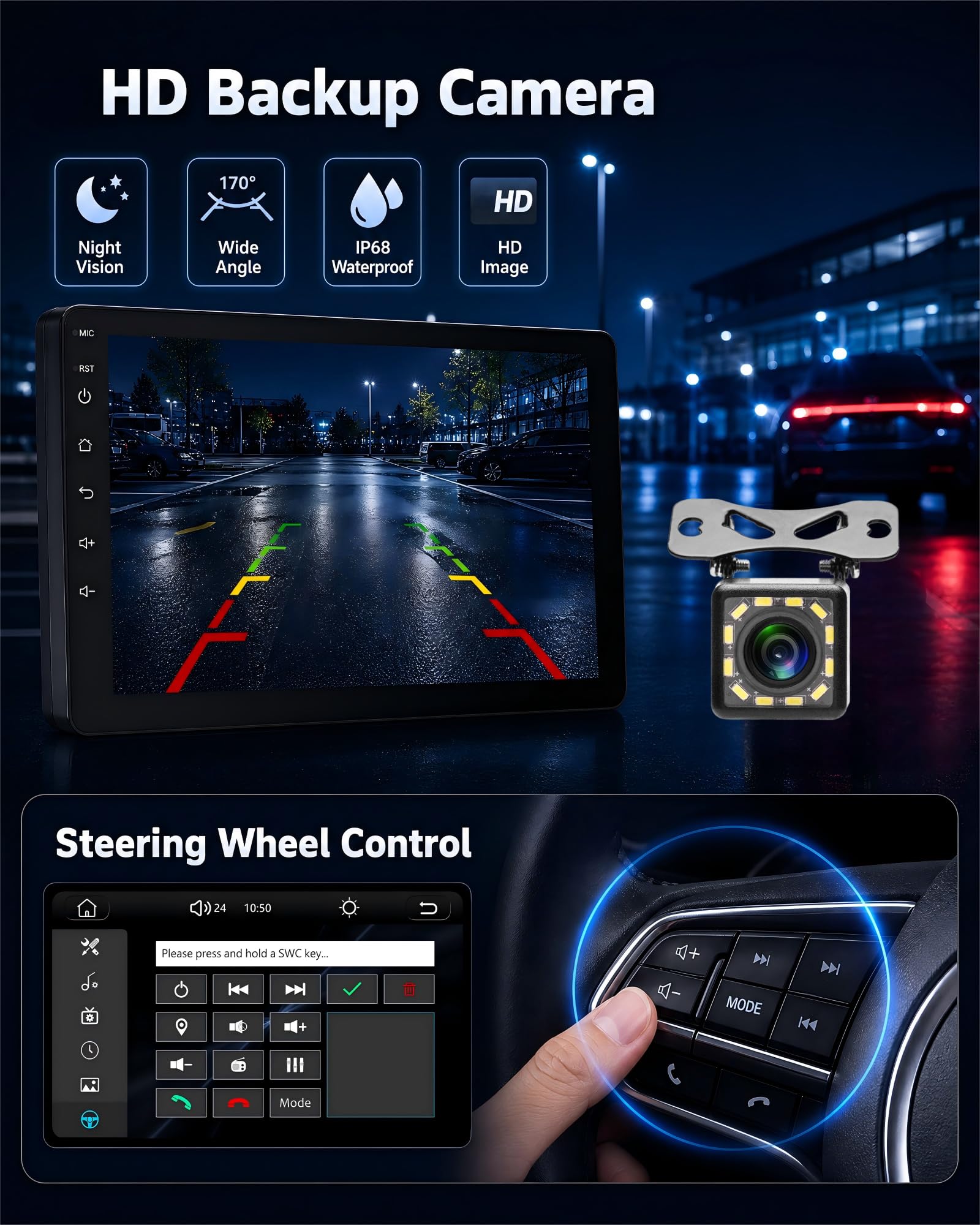 SIXWIN Autoradio Nissan Qashqai J10 2006-2016, Schermo Touch 9" IPS HD, Radio Auto con CarPlay senza Fili e Android Auto,Vi-Link, Bluetooth, FM RDS, DSP, USB,Supporto Volante e Telecamera