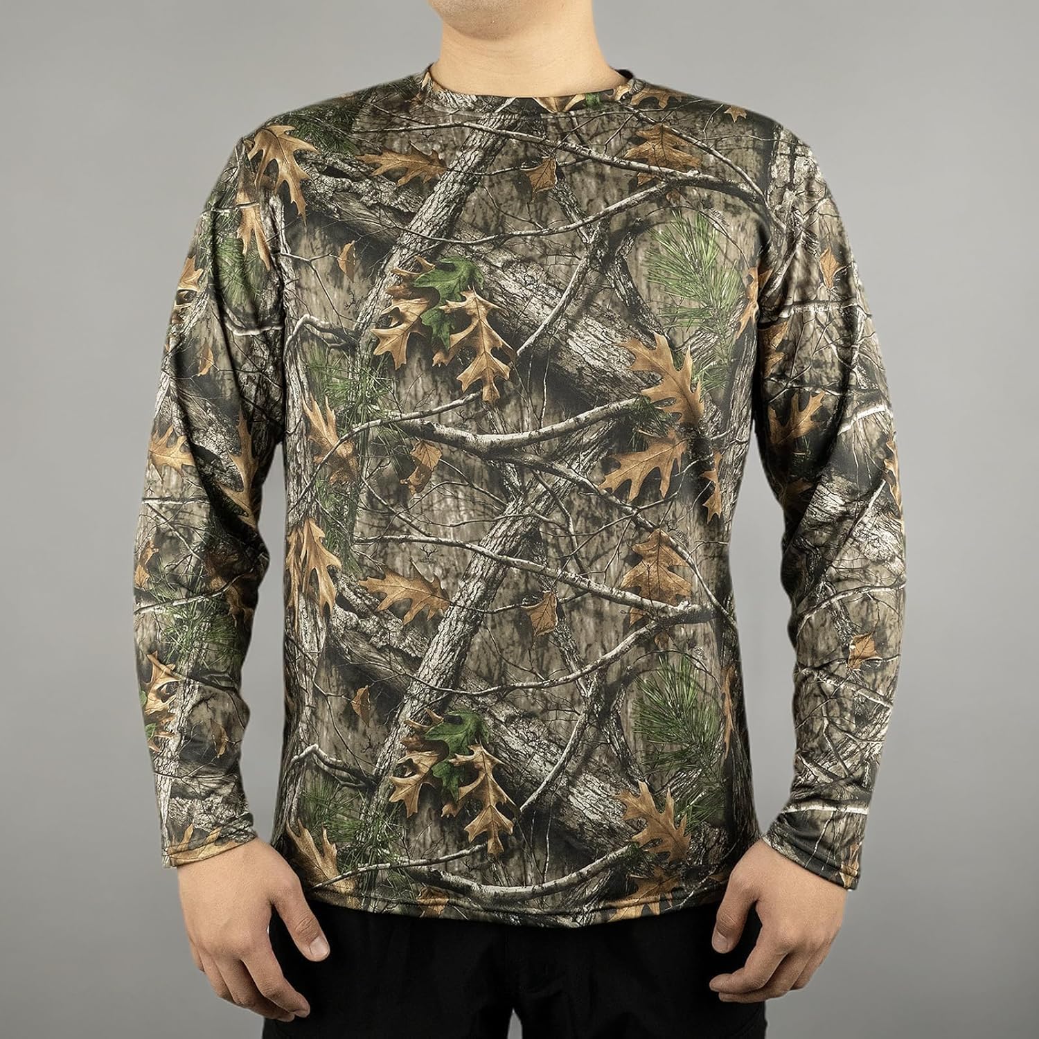 LOOGU Men’s Hunting Camo Shirt Lightweight, Camouflage Shirts for Men Long Sleeve Shirt for Fishing Hiking Camping - Image 9
