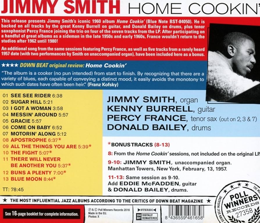 洋楽 Jimmy Smith Home Cookin' LP Jimmy Smith - Home Cookin': Amazon.pl: Płyty CD i winylowe