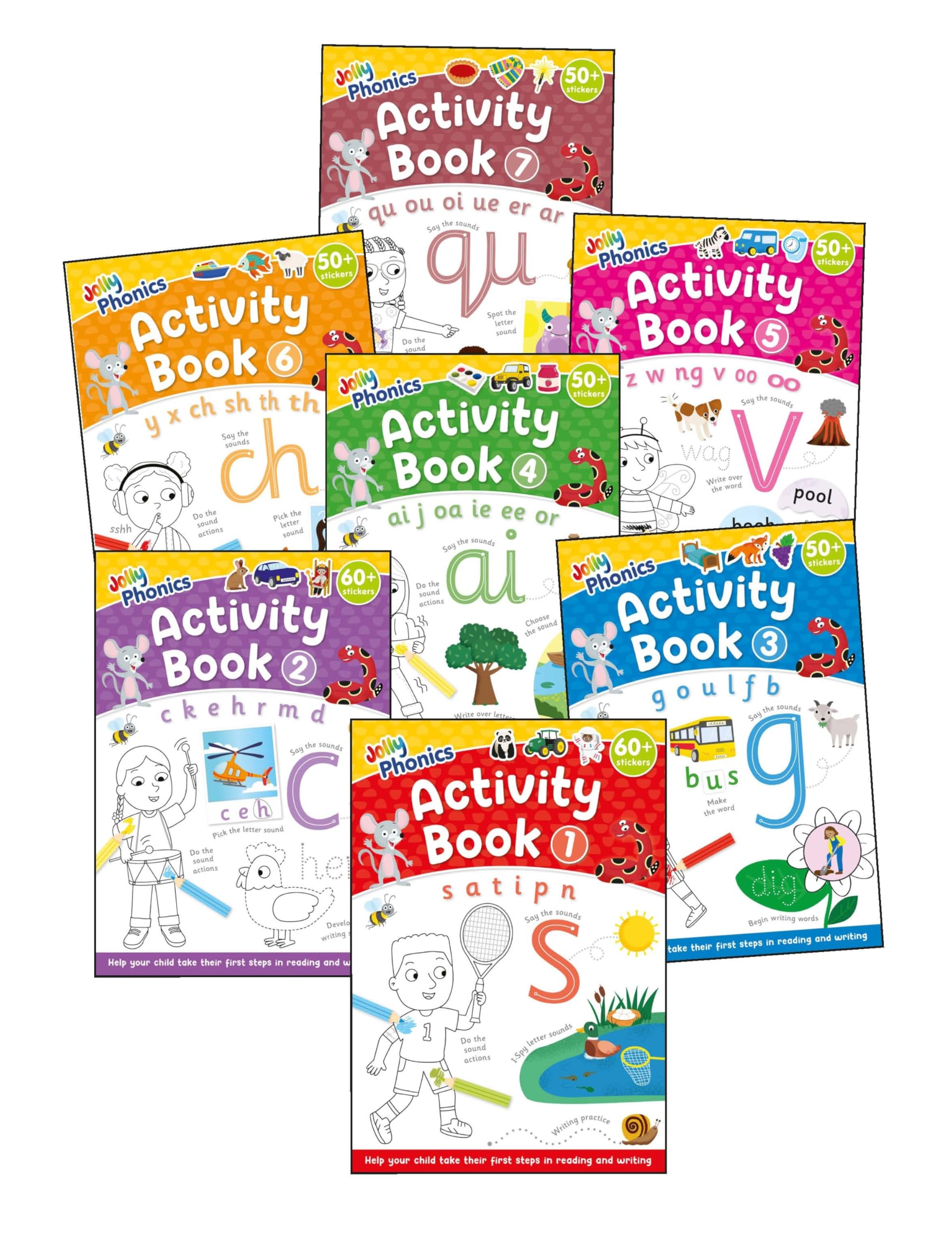 Jolly Phonics Activity Books 1-7 by Sara Wernham (Paperback Book)