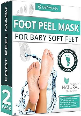 Amazon Com Foot Peel Mask 2 Pack For Cracked Heels Dead Skin Calluses Make Your Feet Baby Soft Get A Smooth Skin Removes Repairs Rough Heels Dry