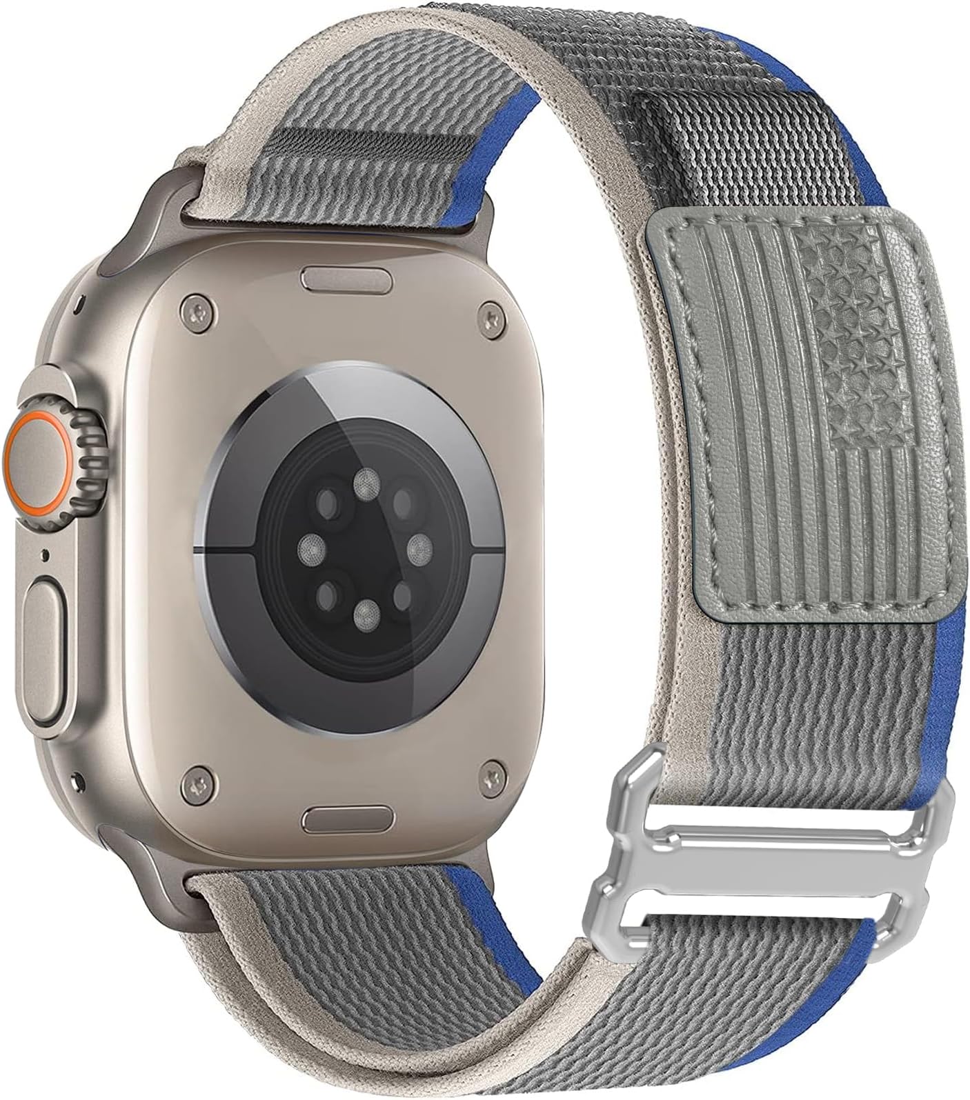 Trail Loop Nylon Band - Compatible with Apple Watch Ultra 2 Band/Ultra Bands 49mm 45mm 44mm Men Women, Braided Elastic Weave Sport Strap for iWatch Ultra 2, iWatch Ultra Series 10 46mm SE/9/8/7/6/5