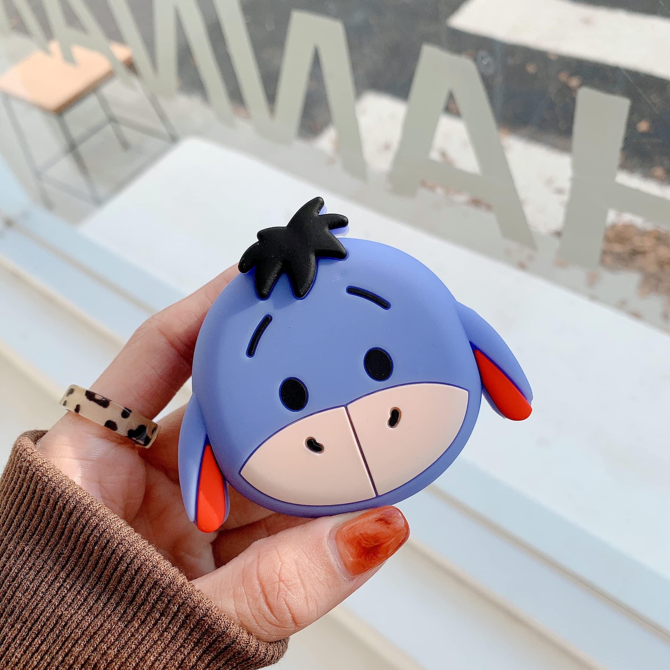 Case Compatible with Samsung Galaxy Buds 2 Case (2021)/ Galaxy Buds Pro (2021)/ Galaxy Live (2020), Cartoon Silicone Protective Cute Cover for Women (Smart Donkey)