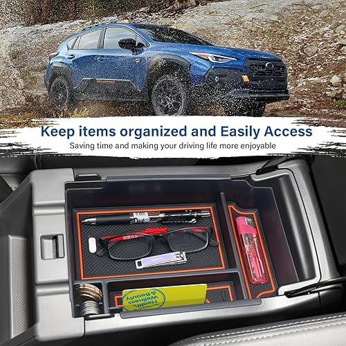 Miniatura 9 de MOCHNET - Bandeja organizadora de consola central para accesorios Subaru Crosstrek 2024 2024 y accesorios Subaru Impreza 2024, organizador de