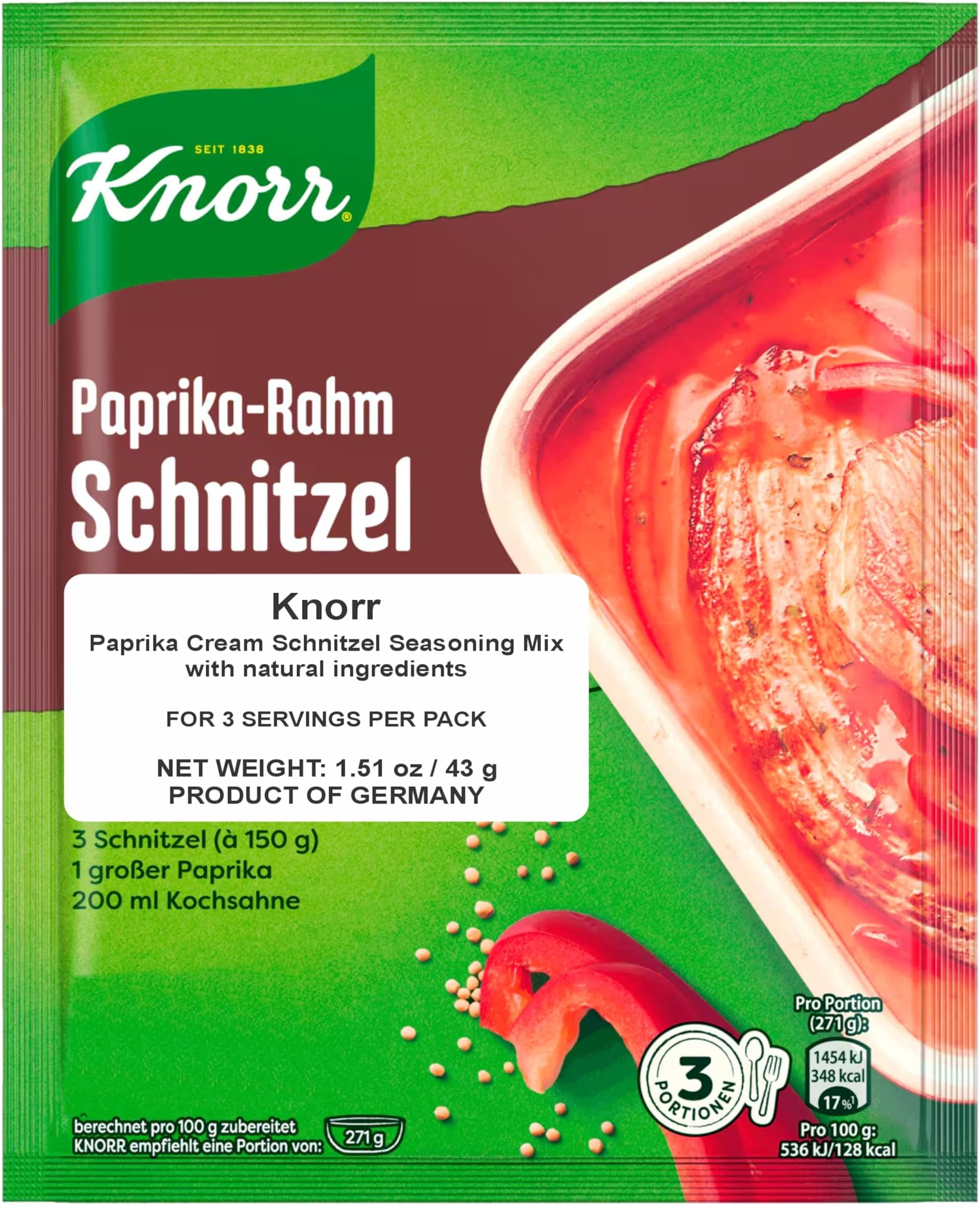 Fix Paprika-Rahm Schnitzel