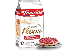 Francine All-Purpose French Wheat Flour (2.2 lbs, Pack of 2)
