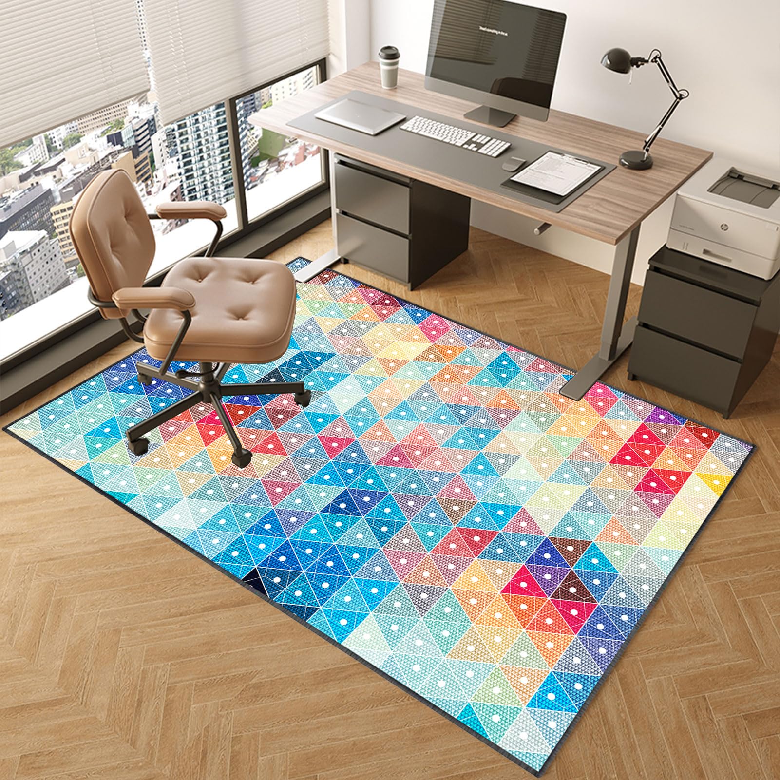 120 x 160 cm Alfombra para Silla de Oficina, Alfombrilla Protectora para Suelos, Protector Suelo Silla Oficina, Alfombra Suelo Gaming, Protector Suelo Silla Ruedas, Antideslizante Chair Mat