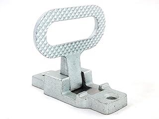 Red Hound Auto Fold Down Utility Bed Body Step Heavy Duty Premium Galvanized Steel Flip Up Folding RV Camper Trailer RV Bus Boat Step-up Safety Non Slip Tread Grab on Assist Handle