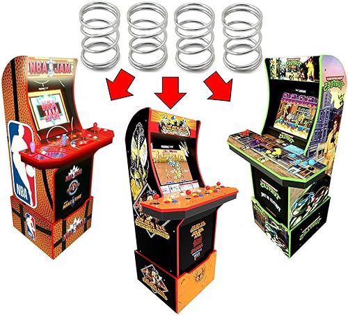 Alvatron - Juego de 4 resortes de tensión de 6 libras para Arcade1up, AtGames Legends Ultimate Arcade, Pandora's Box, Sanwa JLF, Golden Axe NBA JAM