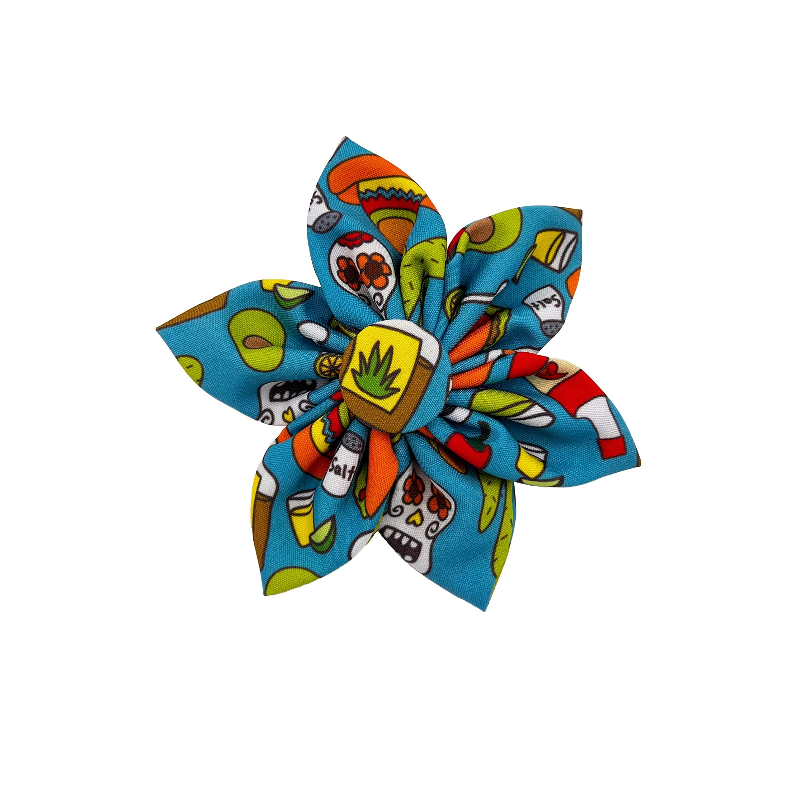 Huxley & Kent Pet Pinwheel | Cinco Fiesta (Small) | Collar Accessory for Dogs/Cats | Fun Pet Pinwheel Collar Attachment | Cute, Comfortable Pet