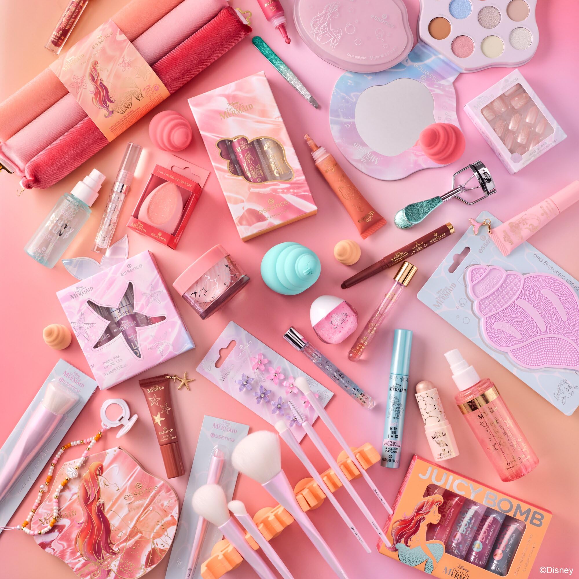 essence Disney THE LITTLE MERMAID phone charm lip balm, Accessoires, Nr. 01, Pink, pflegend, matt, vegan, ohne Mikroplastikpartikel, glutenfrei, ohne Parabene, 1er Pack (0.6g) - 4
