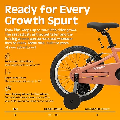 Miniatura 4 de Retrospec Koda Plus Kids Bike for Boys & Girls Ages 4-6 Years - 16" Children's Bicycle, Adjustable Seat & Handlebars