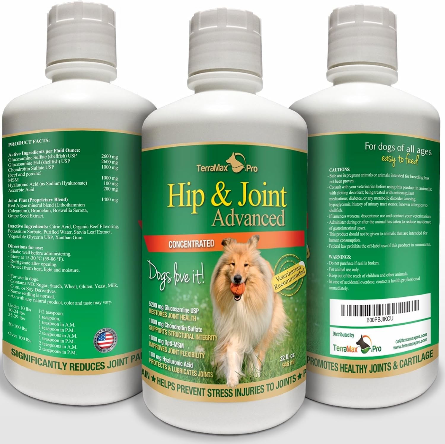 Buy Concentrated Liquid Glucosamine for Dogs ? Advanced Hip and Joint