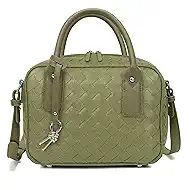 Women's Woven Top Handle Bag Luxury Crossbody Purse Designer Handmade Shoulder Satchel for Daily Use