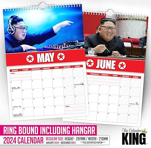 Miniatura 5 de Kim Jong-Un - Calendario de pared 2024