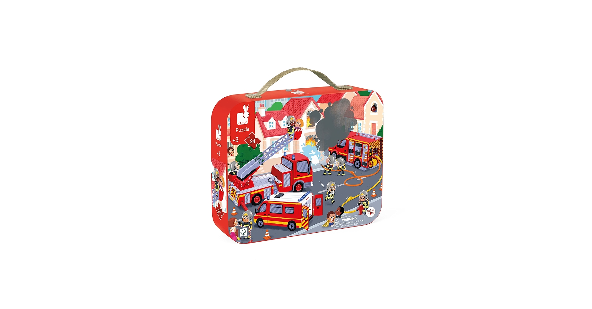 Amazon.com: Janod 24 Piece Children's Jigsaw Puzzle - Fire Rescue