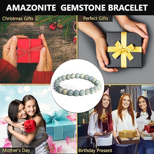 Vista 28 de Money Attraction Bracelet for Wealth, Prosperity & Success – Abundance & Good Luck Feng Shui Bracelet with Pyrite, Citrine, Tiger Eye & Green Green