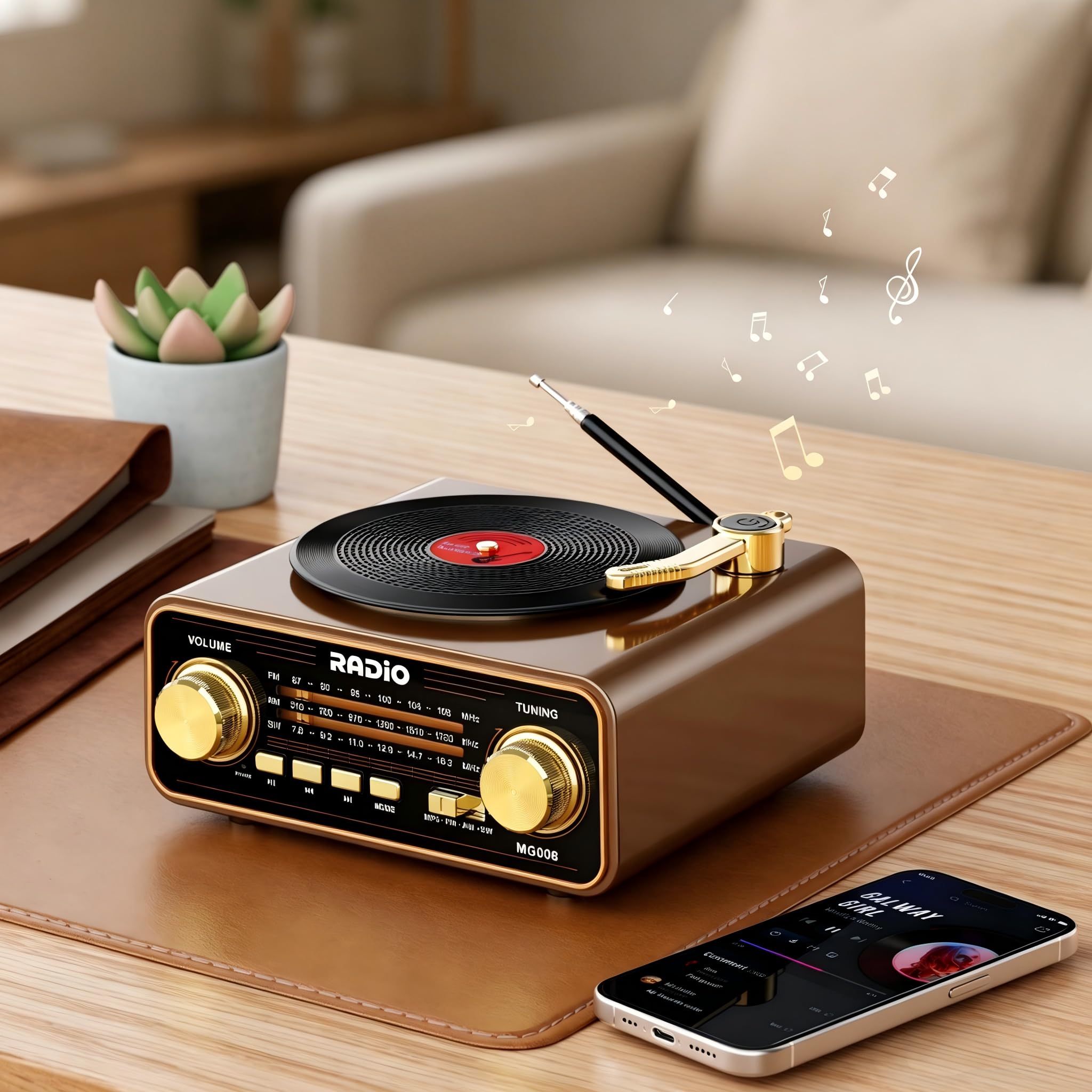 Amazon.com: MG008 Retro Vintage Portable Radio AM FM SW with