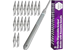 11-Blade Scalpel with Detailed Surgical Knife Surgical Handles and Blades