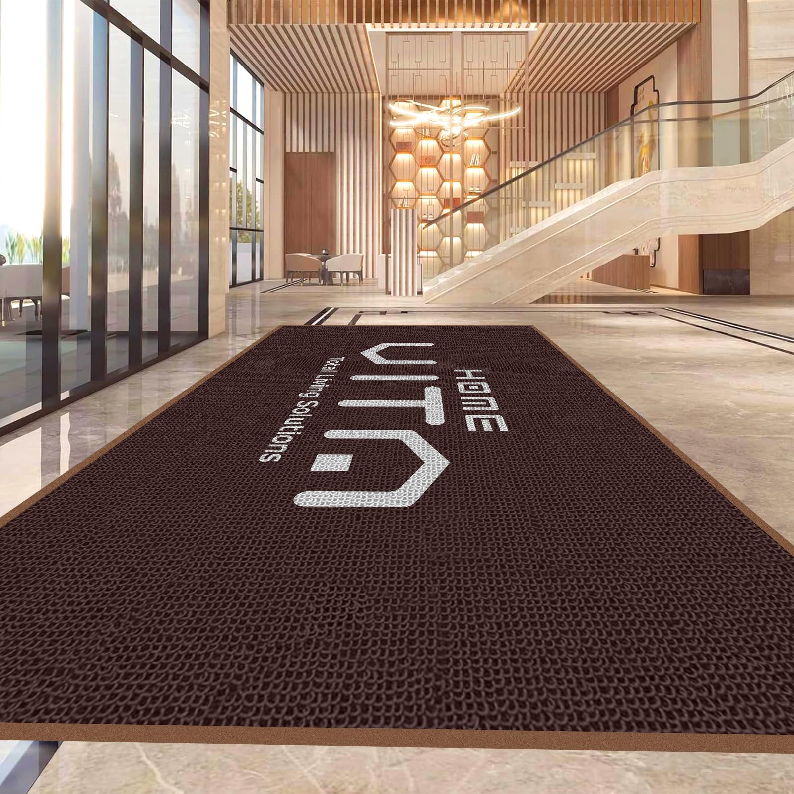 YDBDoormat Custom Personalized Commercial Floor Mat with Any Logo Size Color Entryway Doormat Welcome Non-Slip Rug for Business Indoor/Outdoor