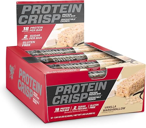 BSN Protein Crisp Bar by Syntha-6 - Barra de proteína de suero bajo en azúcar, 1072752, 1