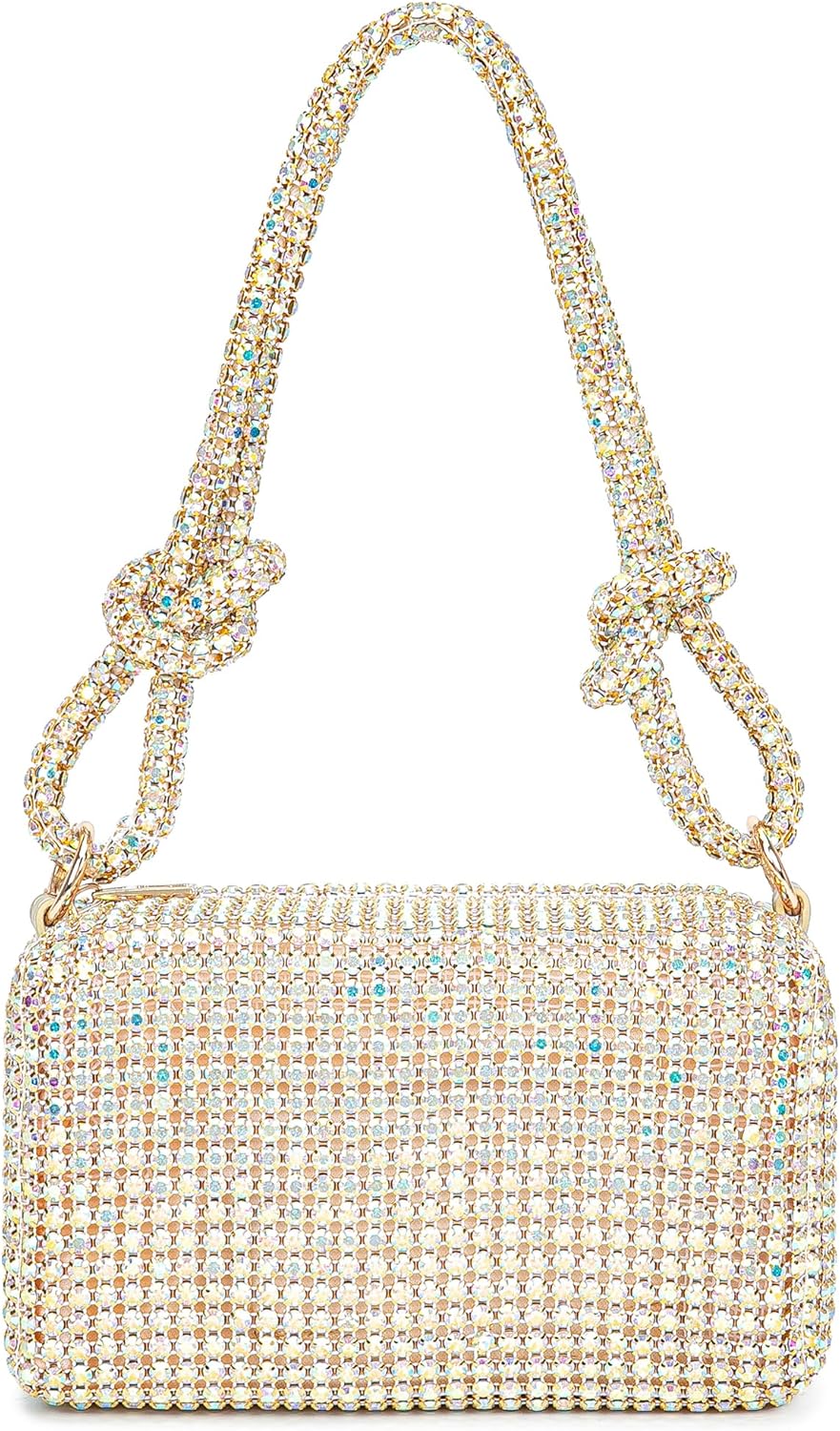 BBTT.ful Rhinestone Evening Handbags Sparkling Crystal Purse Daily Casual Shoulder Bag
