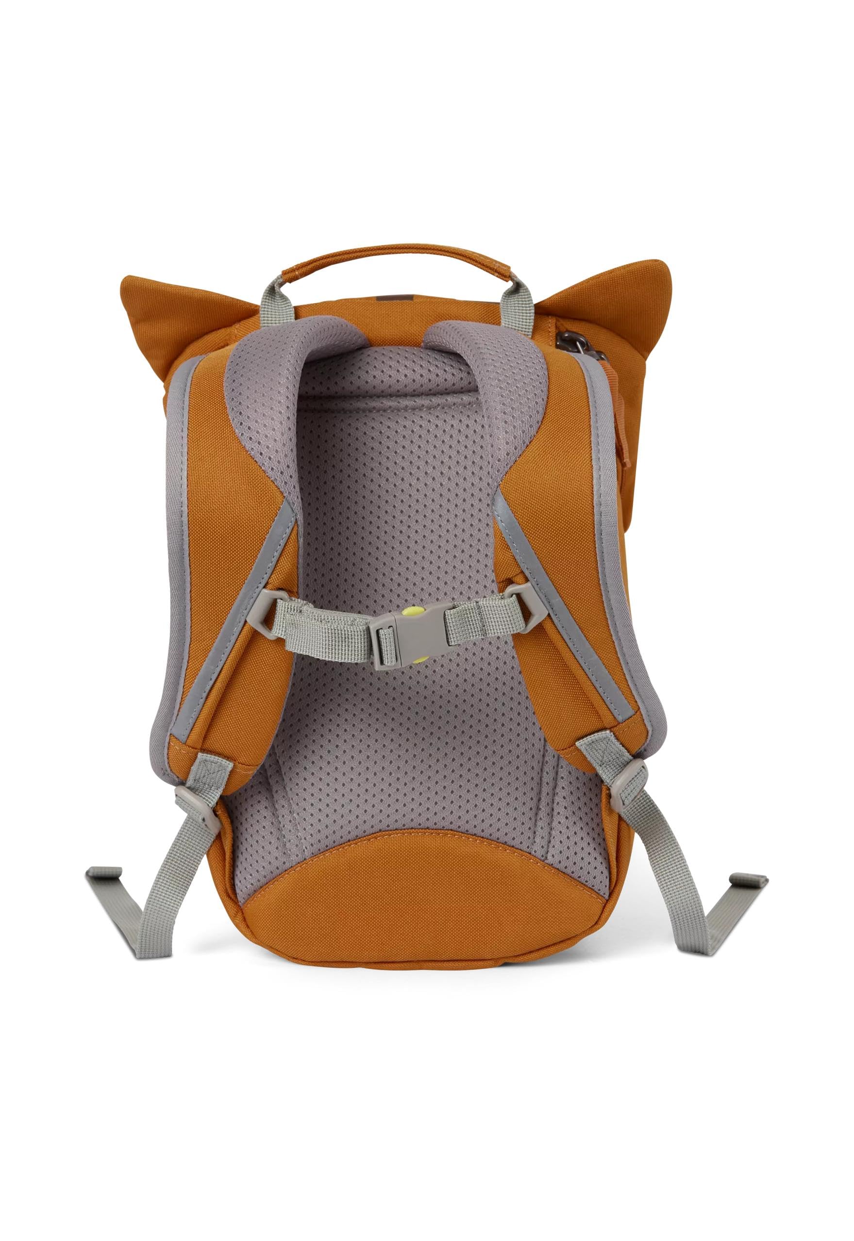 Affenzahn Kleiner Freund Kindergarten-Rucksack für 1-3 Jährige Ergonomisch Reflektierend Ziehzunge mit Namensschild Katze | Ergonomischer Kindergarten-Rucksack für Kinder von 1 bis 3 Jahren mit Reflektoren, Ziehzunge und Namensschild