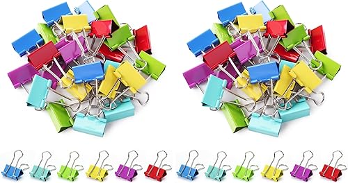 Miniatura 8 de Mr. Pen - Clips de colores para carpeta, 1.25 pulgadas, paquete de 25, tamaño mediano, clips de carpeta de color, clip de carpeta, clips de papel