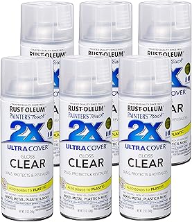 Rust-Oleum 249117-6 PK Painter's Touch 2X Ultra Cover, 6 Pack, Gloss Clear, 6 Can