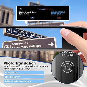 Translator Pen,4.25 Inch Scanner Reader Pen,Instant Offline Voice & Photo Translation Support 134 Languages Online Translation,OCR Scanning Device for Language Learners,Dyslexia &Learning Difficulties