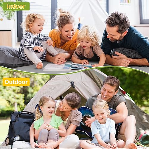 Miniatura 7 de Colchón de espuma viscoelástica portátil enrollable para dormir, colchón de piso de invitados plegable, tapete de espuma ligera para dormir, colchón