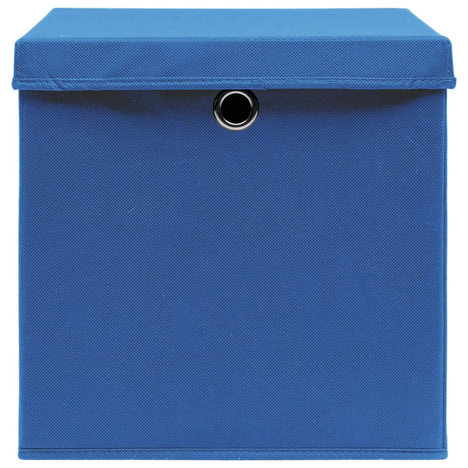 LAPOOH Aufbewahrungsboxen mit Deckeln 10 STK Spielzeugkiste, Aufbewahrungskiste, Kleideraufbewahrung, Kleideraufbewahrung & Organisation, 28x28x28 cm Blau