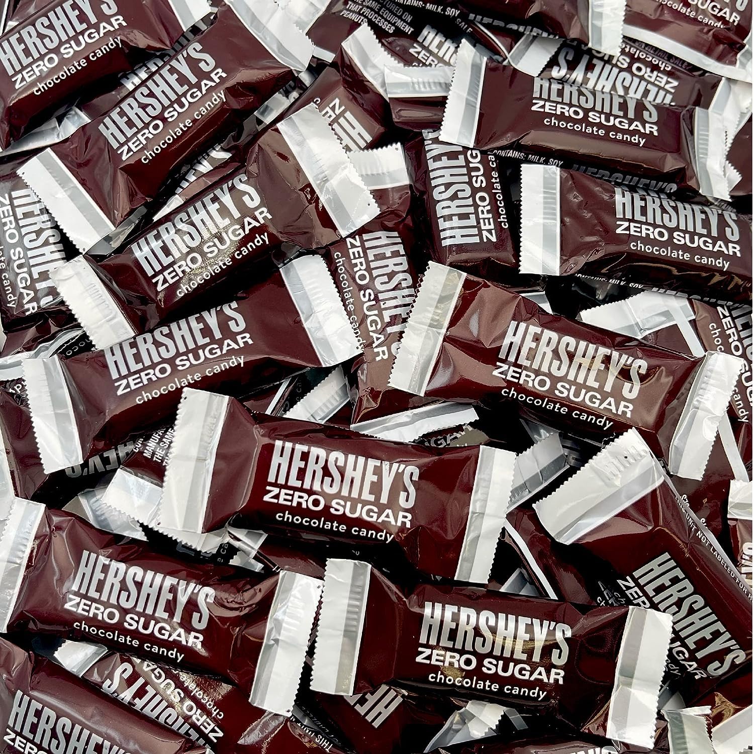 Buy HersheyMiniature MILK Zero Sugar Chocolate Candy, Aprox 37 Bars