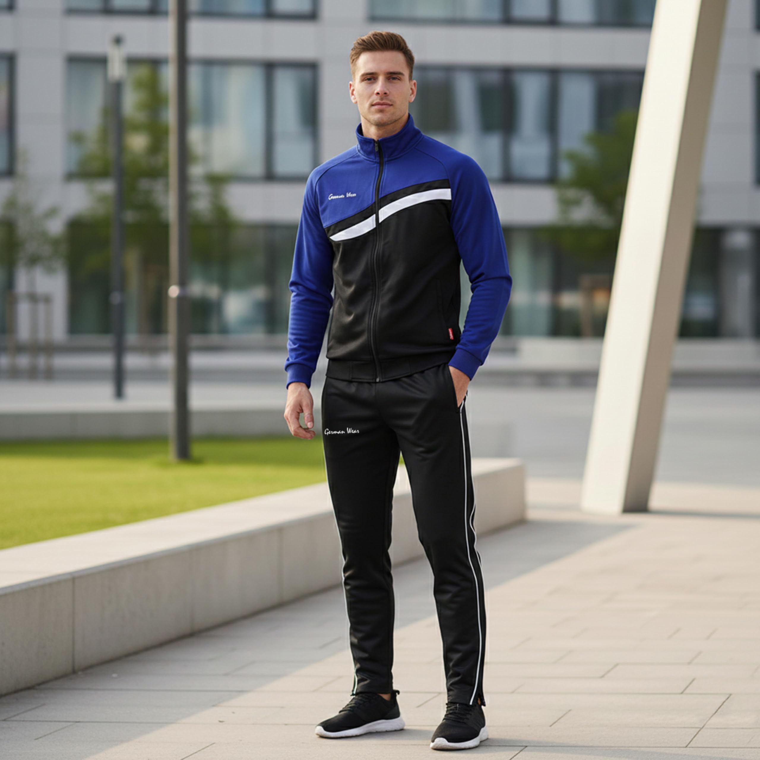 German Wear STRIKER Herren Trainingsanzug Sportanzug Jogginganzug Doppellagig