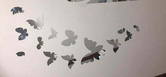 Wandtattoo-Loft Adesivo Murale Farfalle 13 Pezzi Decorazione / 49 Colori a Scelta - Bianco