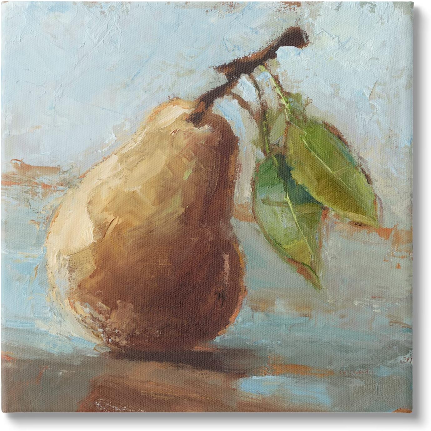 Stupell Industries Pear Fruit Kitchen Painting Canvas Wall Art, Design by Ethan Harper