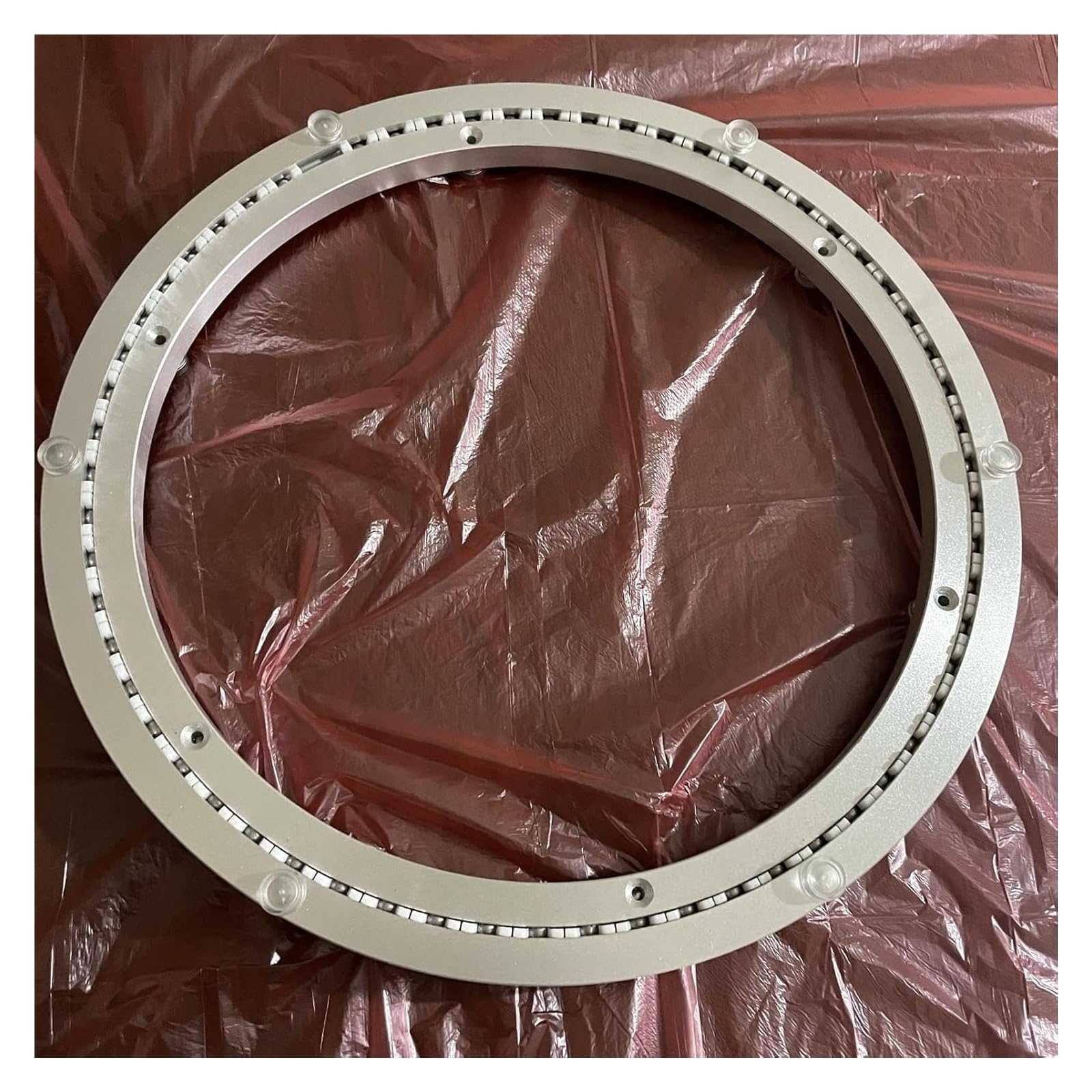 Base giratoria de Aluminio Resistente for Mesa giratoria Lazy Susan de 8, 12, 18 y 20 Pulgadas, con rodamientos for TV, fácil instalación.(14 Inches (350mm))