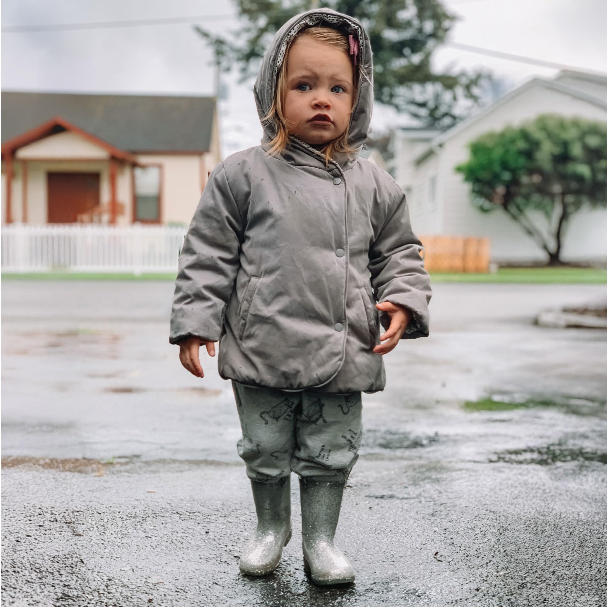 Western Chief Botas de Lluvia con Purpurina para Unisex-niños