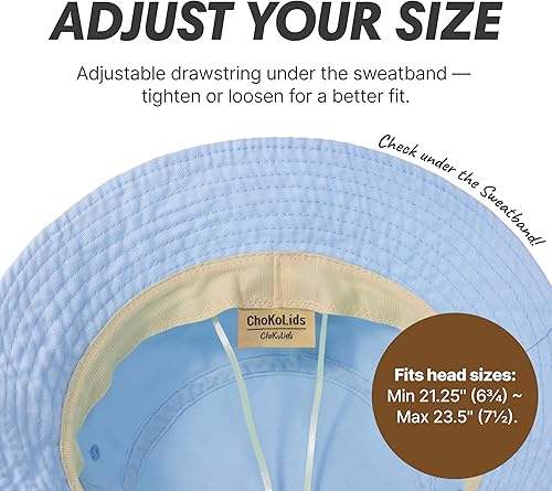Miniatura 8 de CHOKLIDS - Sombrero de algodón para todos los días estilo pescador gorro unisex ligero especial para verano playa y vacaciones