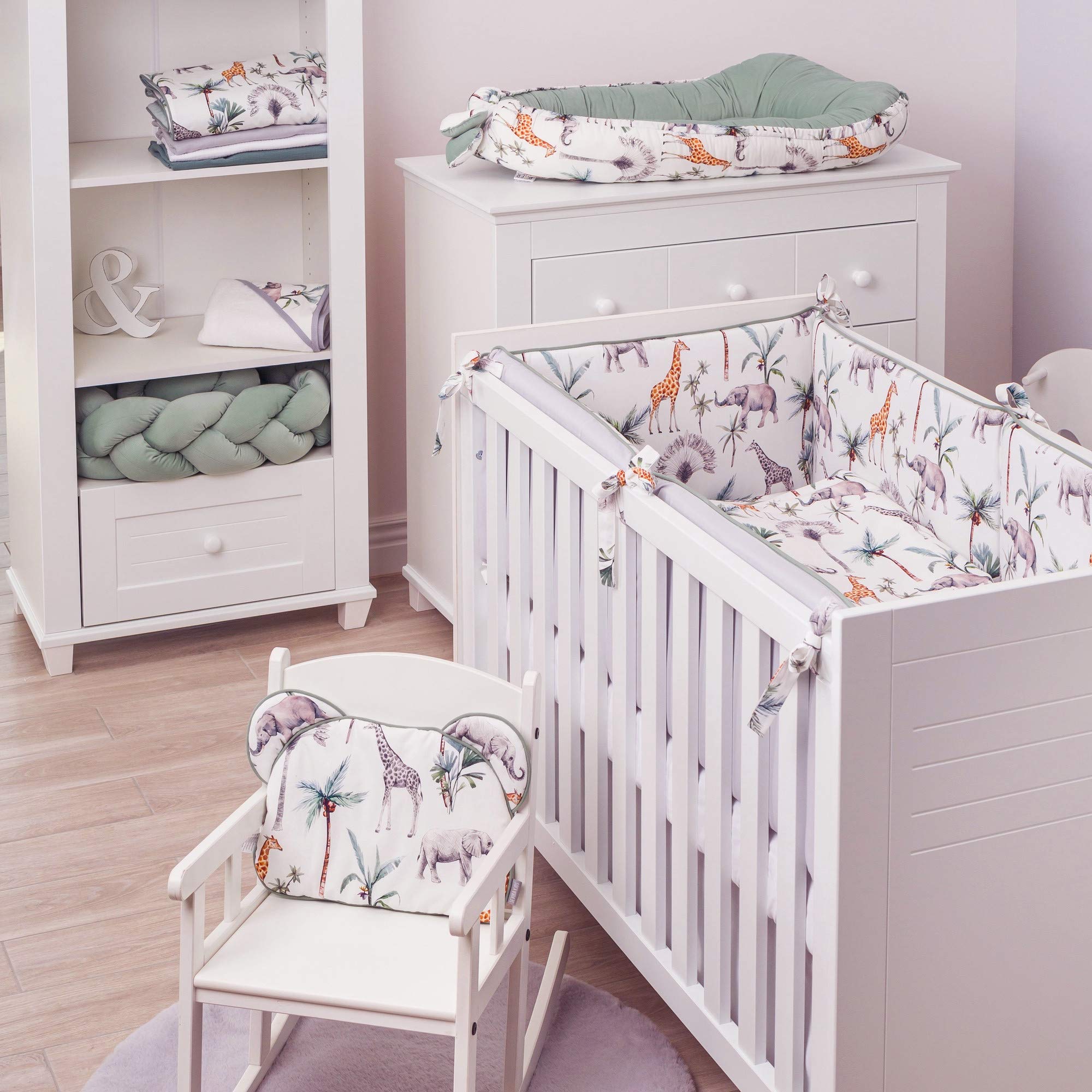 Sevira Kids | Couverture Plaid réversible, Safari - 70 x 100 cm - Made in France