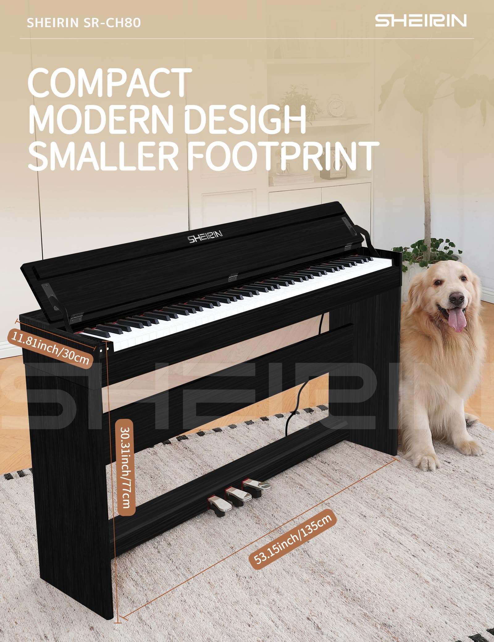 Amazon.com: SHEIRIN Digital Piano 88 Key Weighted Stand Cover