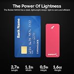 SABRENT 1TB Rocket Nano External Aluminum SSD Up to 1000MB/s (Red) (SB-1TB-NANO-RED)