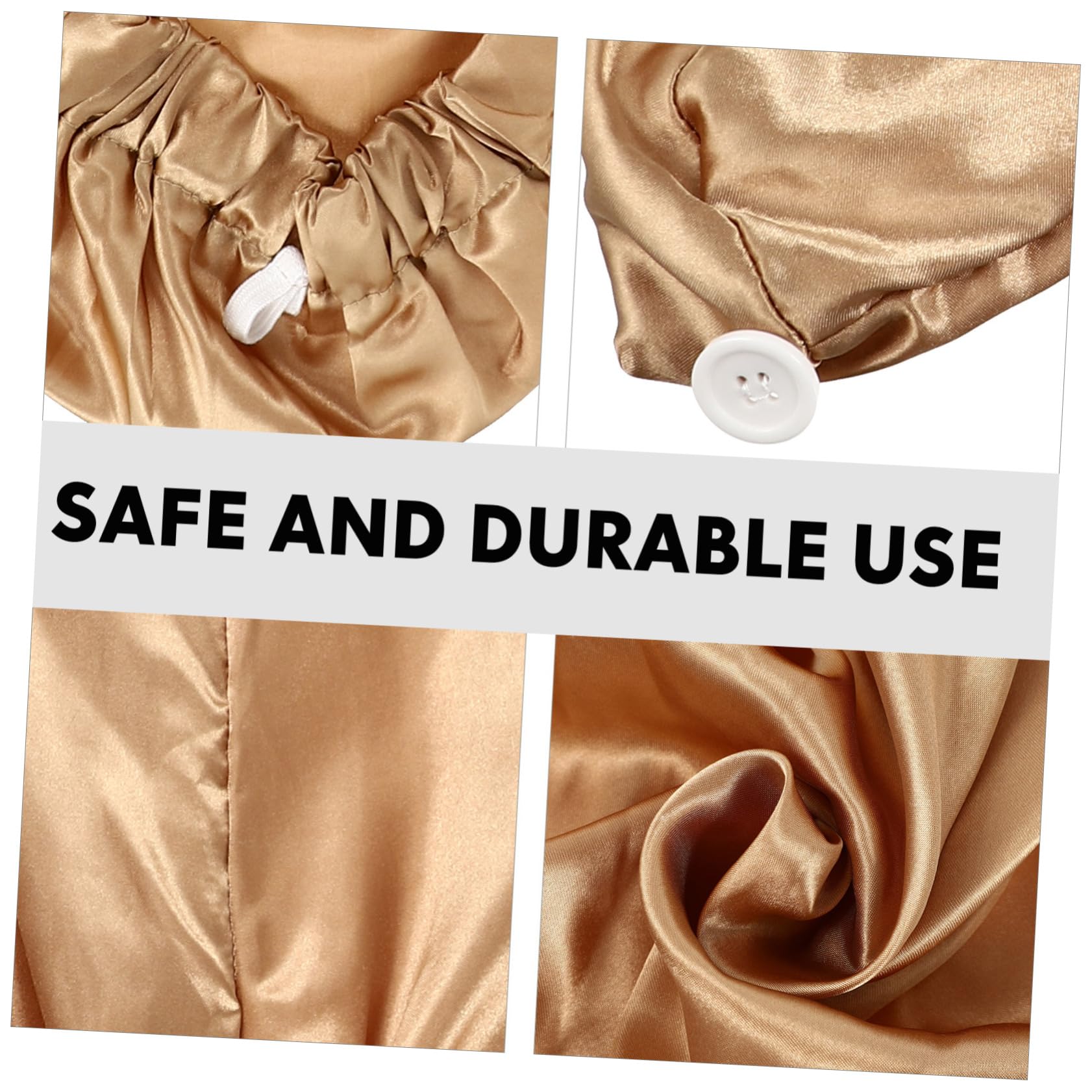 Angoily 6stücke Satin Duschhaube Mit Schnalle Schlafhaube Für Damen Atmungsaktive Haarhaube Für Nacht Und Gesichtspflege Für Lange Haare Und Entspannende Nächte